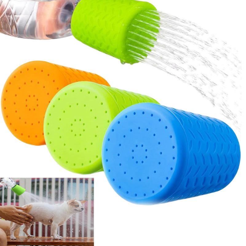 Pet Supplies Outlet - Einfach zu Reinigender Tragbarer Haustier-Badesprinkler Silikon-Flaschendeckel