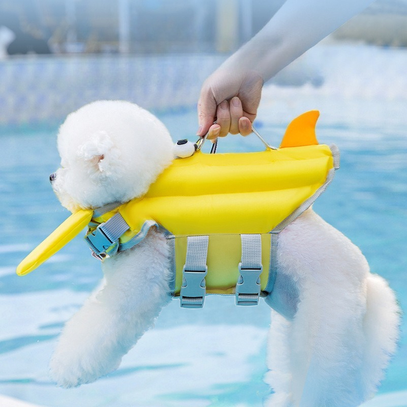 Pet Supplies Hours - Hochauftriebende Hunde-Schwimmweste, Sommer, verstellbar, wasserdicht, für