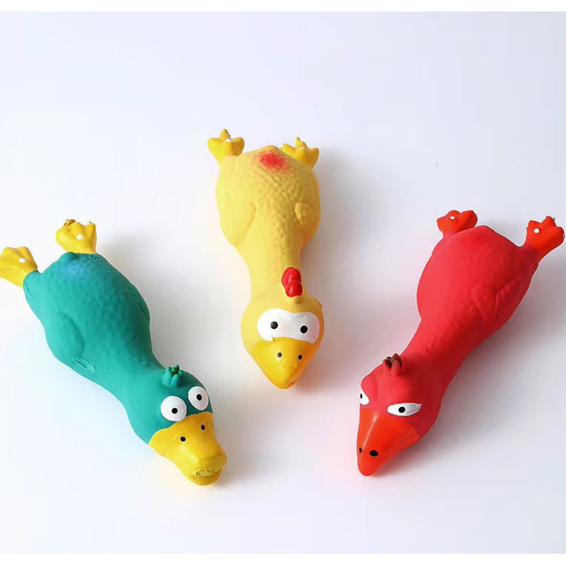 Pet Supplies Outlet - Quietschspielzeug für süße Hunde, Latex-Hühnerform, langlebiges
