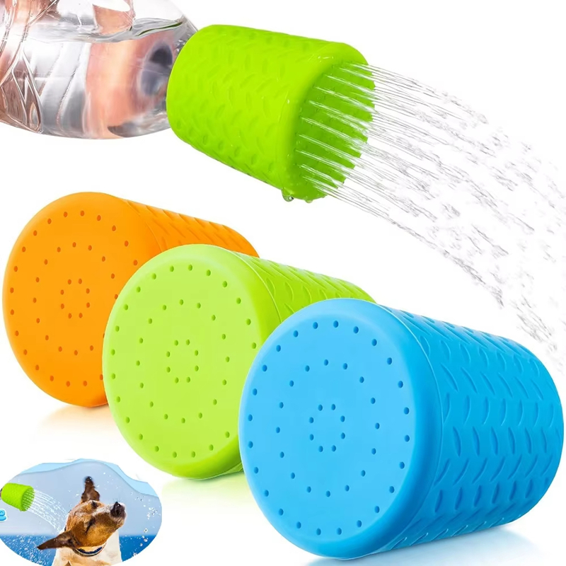 Pet Supplies Outlet - Tragbarer Haustier-Duschkopf - Verstellbarer Silikon-Badesprüher für