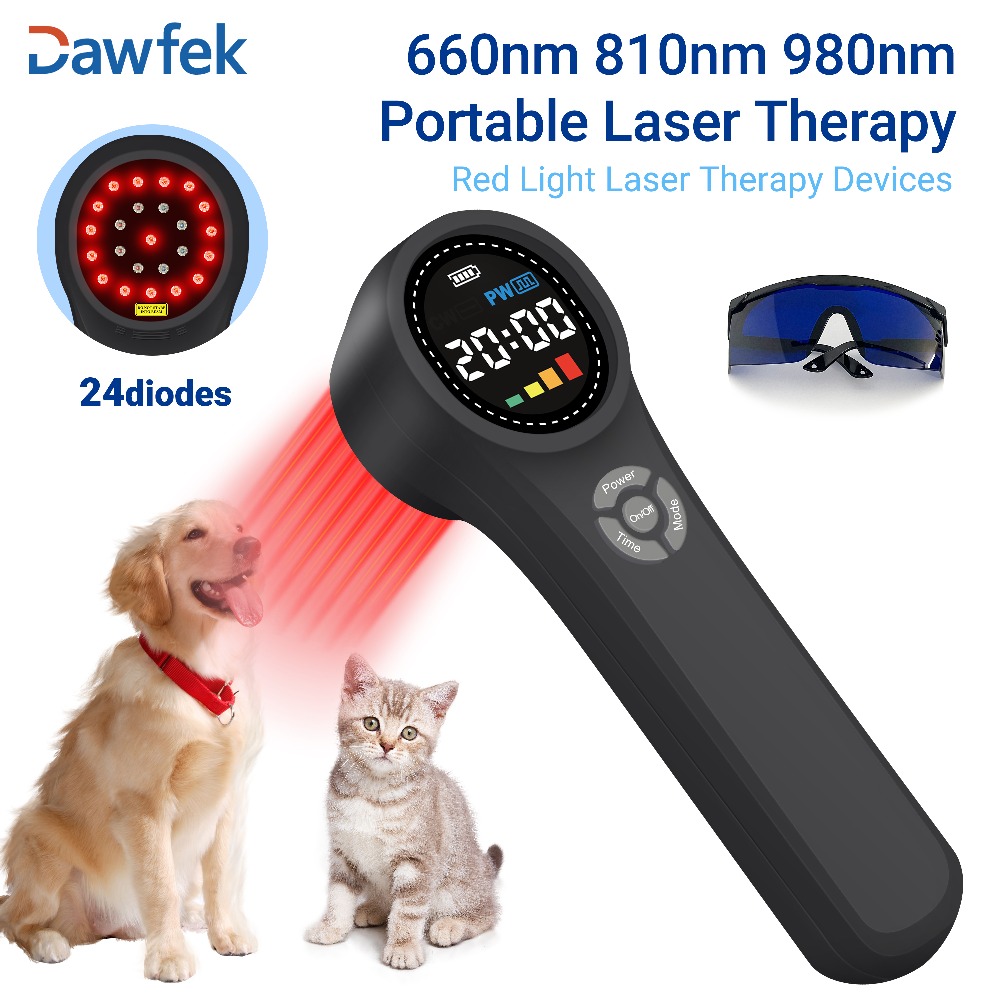 Pet Supplies Outlet - Professionelles 1760mW Kaltlaser-Therapiegerät für Haustiere 660nm