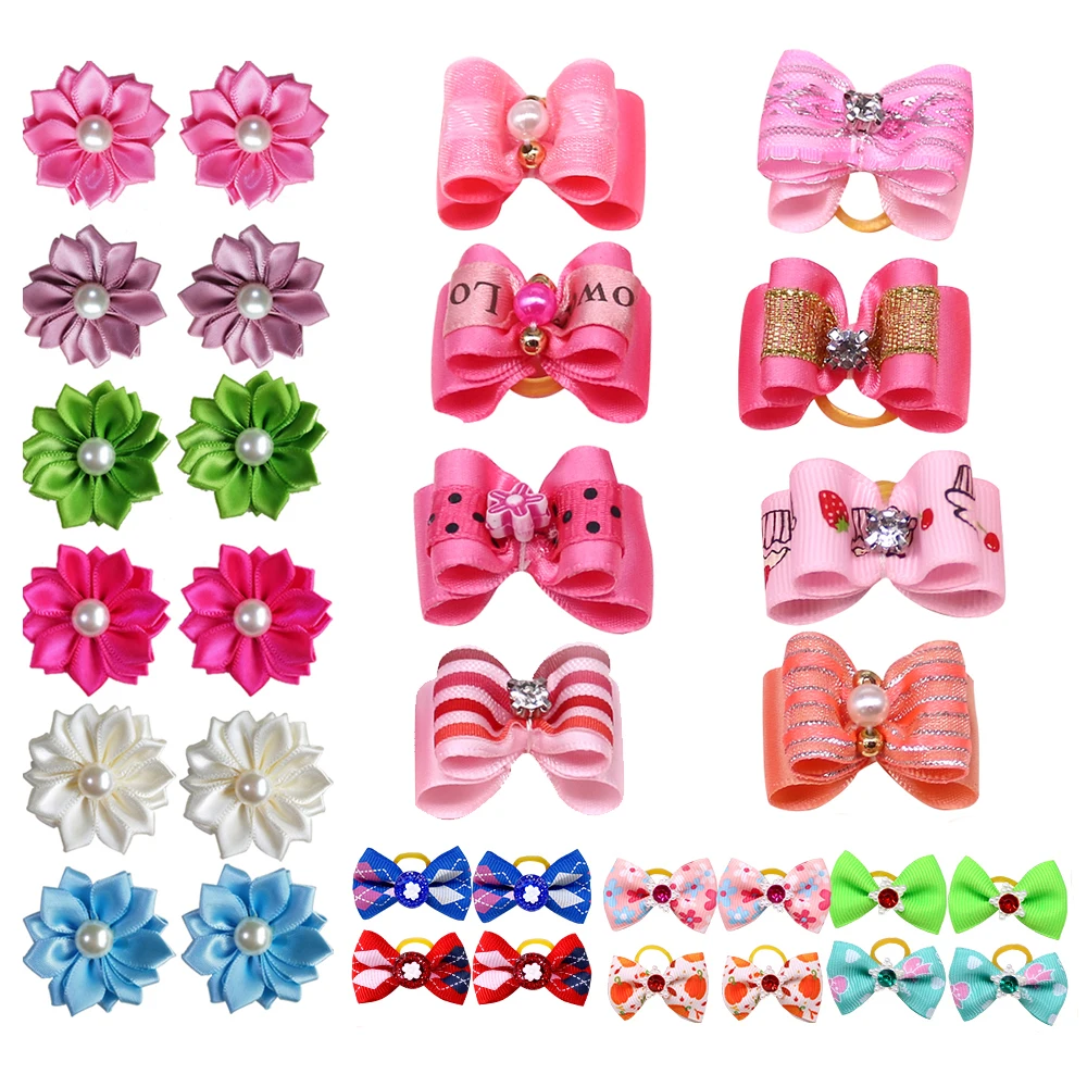 20PCS Haustier Bögen Hund Haar – Pet Supplies Hours Bewertung und Preis